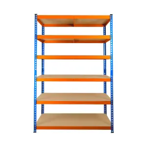 10 Bays of 6 Tier Extra Heavy Duty Storage Racking 1800h x 1200w x 450d mm 300kg