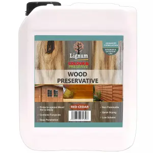 Lignum Wood Preserver Red Cedar 5L