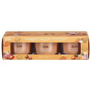 Yankee Candle 3 Pack Filled Votives - Mango Ice Cream