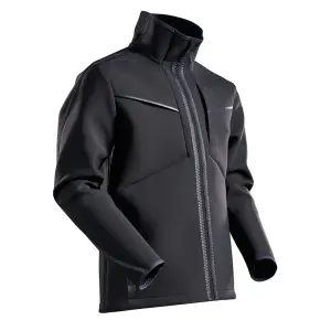 Mascot Customized Modern Fit Softshell Jacket (Black)  (X Small)