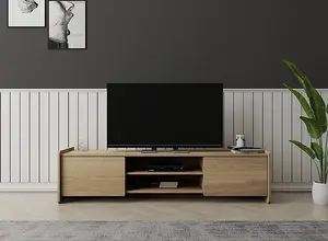 ELV9 Light Oak TV Cabinet Engineered Wood