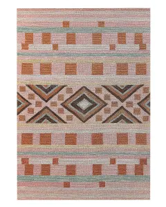 Wool Area Rug 140 x 200 cm Multicolour YOMRA