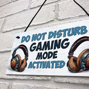 Red Ocean Gaming Sign For Boys Bedroom Do Not Disturb Gaming Bedroom Accessories Gift For Boys Gamer Gift Gaming Signs