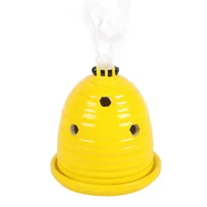 Something Different Beehive Incense Cone Holder Yellow (One Size)