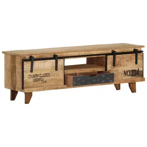 Berkfield TV Cabinet 120x30x40 cm Solid Mango Wood