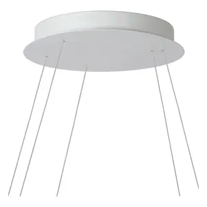 Lucide Triniti Modern Pendant Light 80cm - LED Dim. - 3000K - White