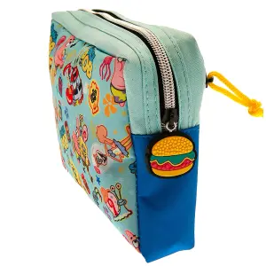 SpongeBob SquarePants Multi Pocket Pencil Case Blue/Red/Yellow (One Size)