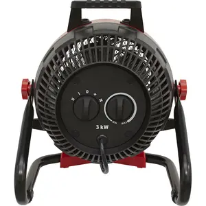 3000W Industrial Fan Heater - Fan Only Mode - Two Heat Settings - Portable