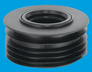 McAlpine DC3-BL Black 4"/110mm Drain Reducer Connector