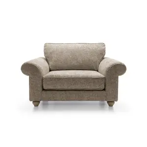 Ingrid Collection Cuddle Chair in Taupe