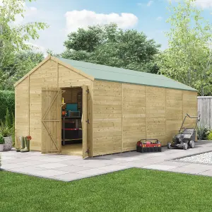 BillyOh Switch Tongue and Groove Apex Wooden Shed - 20x10 Windowless - 15mm Thickness