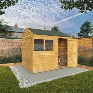 Mercia 8 x 6ft Overlap Reverse Apex Shed No