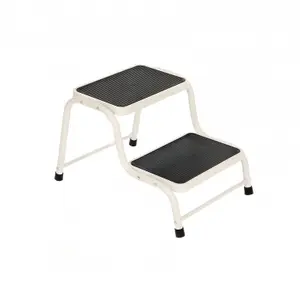 Oypla Double Caravan Step Stool Steel Non Slip Rubber Tread Safety