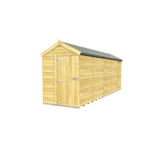 DIY Sheds 5x19 Apex Shed - Single Door With Windows