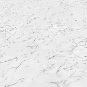 GoodHome Mambo White Natural Marble effect Textured Click vinyl Tile, 1.92m²