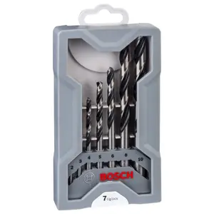 Bosch 7 piece Round HSS Drill bits set