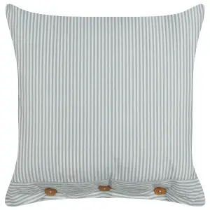 Throw Cushion SEBRINE 45 x 45 cm Striped Mint Green