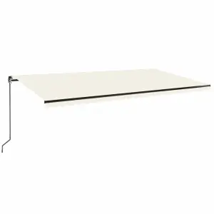 Berkfield Manual Retractable Awning 600x350 cm Cream