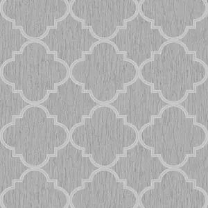 Superfresco Silk Sparkle Trellis Silver Wallpaper