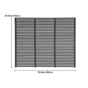 Overlap Pravacy Panel Garden Timber Fence Panel 180cm W x 150cm H