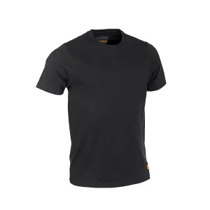 WORKTOUGH PLAIN BLACK COTTON T-SHIRT - M