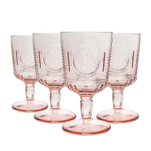 Bormioli Rocco - Romantic Wine Glasses - 320ml - Pack of 4 - Red