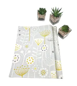 HANDMADE PLACEMATS - BERGEN FLORAL, GREY 43X29.5 CM SET OF 2