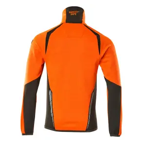 Mascot Accelerate Safe Microfleece Jacket with Half Zip (Hi-Vis Orange/Dark Anthracite)  (XX Large)