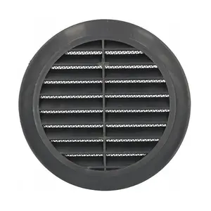 Graphite Grey Circle Round Air Vent Fit 100 to 150 mm Round Ducting Ventilation Cover Supply Fly Net