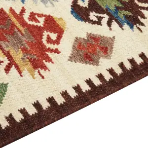 Wool Kilim Area Rug 160 x 230 cm Multicolour AKNALICH