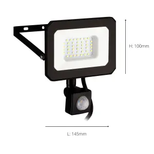 Eglo Essentials - Flood light, LED 30W with sensor, IP44