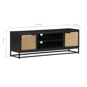 Berkfield TV Cabinet 120x30x40 cm Solid Mango Wood