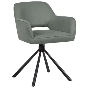 Set of 2 Chairs LOURES Dark Green