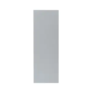 GoodHome Alisma High gloss grey Slab Highline Cabinet door (W)250mm (H)715mm (T)18mm