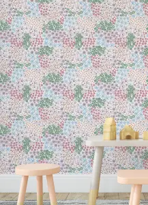 NuWallpaper NUS4849 Floral Bunch Multi Peel & Stick Wallpaper, Cool