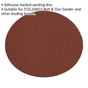 230mm Self Adhesive Sanding Disc - 80 Grit Aluminium Oxide for Perfect Finishing