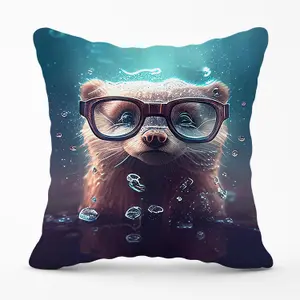 Ferret Splashart Water Outdoor Cushion 45cm x 45cm