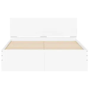 Berkfield Bed Frame without Mattress White 120x190 cm Small Double