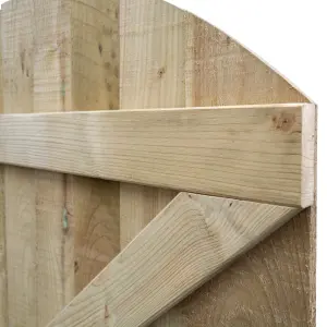 Rowlinson Featheredge Arch Top Wooden Gate