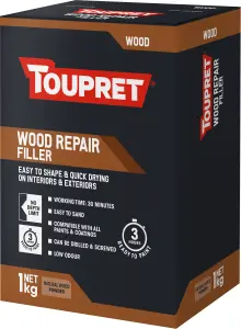 Toupret Wood Repair Filler easy to shape and quick drying