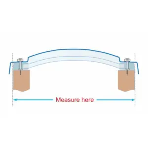 Mardome Reflex Roof Dome, Single Skin, Low Rise Dome, Standard Flange, Clear, 1800mm x 1800mm (48 Hour Delivery)