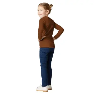 Children's Long-Sleeved Top - brown 104 (3-4y)