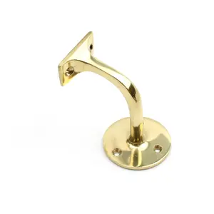 Oakcrafts - Solid Brass Handrail Bracket 80mm