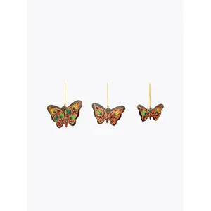 Butterfly Hanging Figurine Ornament (Set of 3)