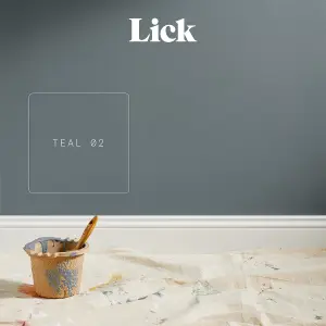 Lick Teal 02 Matt Emulsion paint, 2.5L