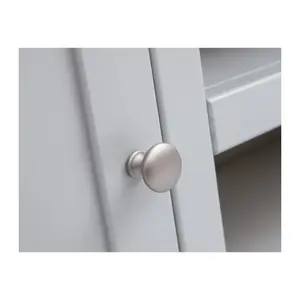 Argenta Light Grey 2 Door TV Cabinet Chrome Knob