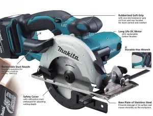 MAKITA DSS501Z 18v Circular saw 136mm blade