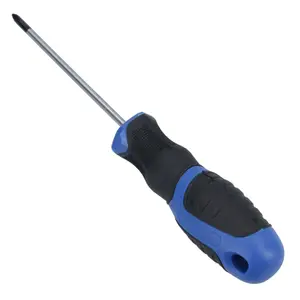 PH0 x 75mm Phillips Premium Screwdriver Magnetic Hardened Tip + Rubber Grip