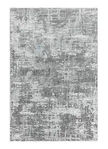 Abstract Silver Modern Easy to Clean Abstract Rug For Dining Room Bedroom And Living Room-200cm X 290cm