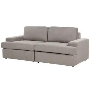 4 Seater Fabric Living Room Set Taupe ALLA